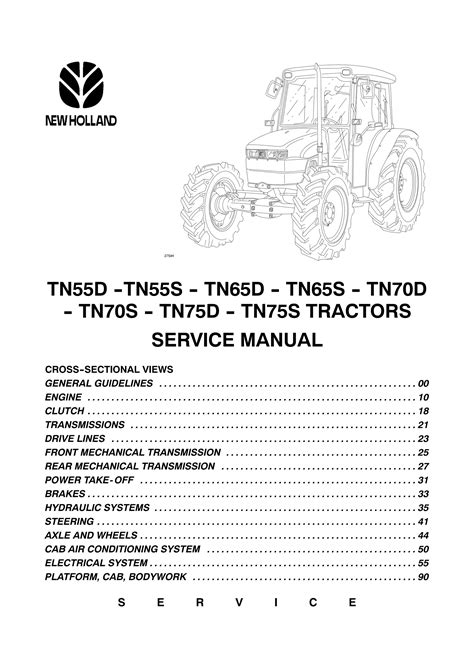 New Holland TN70D Tractor Service Repair Manual Pdf