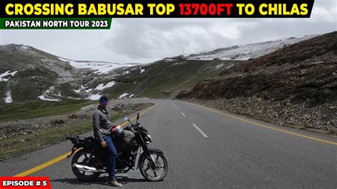 Crossing Babusar Top At Feet To Chilas Suzuki Gr