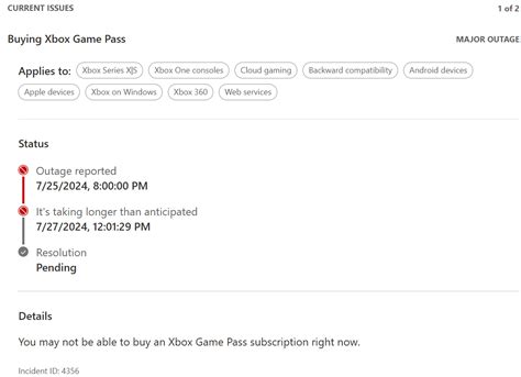 Xbox Game Pass Experiencing A Major Outage For Buying Subscriptions