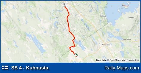 Ss Kuhnusta Stage Map Juuka Ralli Rally Maps