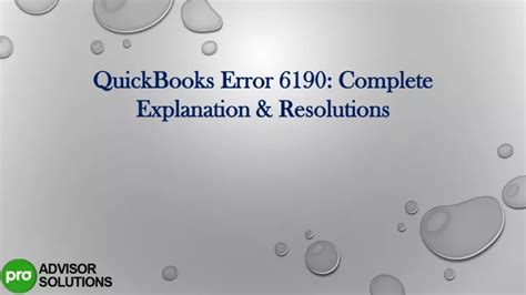 Ppt Quickbooks Error Complete Explanation Resolutions