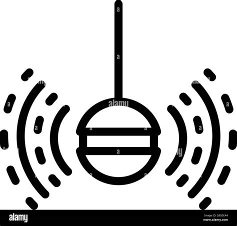 Fish Finder Sonar Icon Outline Style Stock Vector Image And Art Alamy