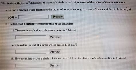 Solved A Define The Rule For A Function F That Determines Chegg