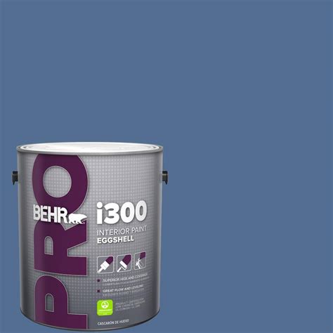 Behr Pro Gal M Charter Blue Eggshell Interior Paint Pr