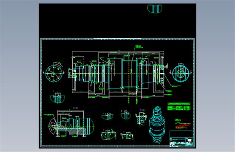 中厚板轧机轧辊的图纸 AutoCAD 2004 模型图纸下载 懒石网