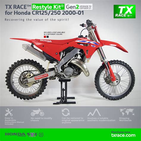 TX RACE Restyle Kit Gen2 For Honda CR125 1998 1999 CR250 1997 1999