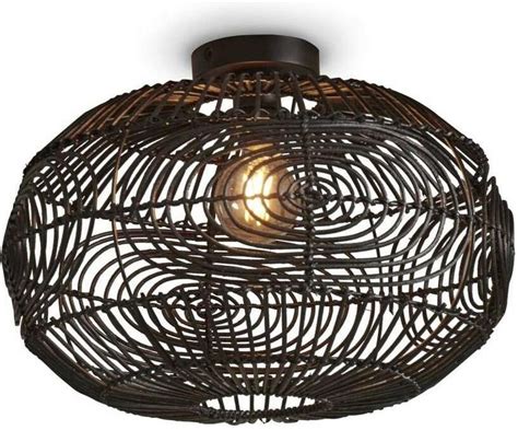 Good And Mojo Lampa Sufitowa Madeira 48X30 Czarna Goodmojo Madeirac48B