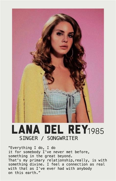 Lana Del Rey Hoco Poster