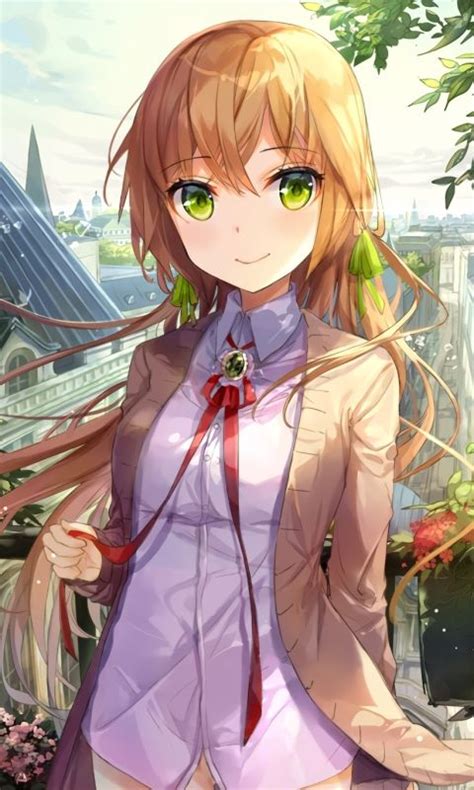 anime girl blonde hair green eyes Tìm với Google Blonde Anime Girl