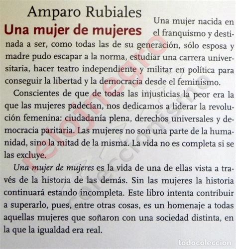 Amparo Rubiales Una Mujer De Mujeres Libro Biog Comprar Libros De