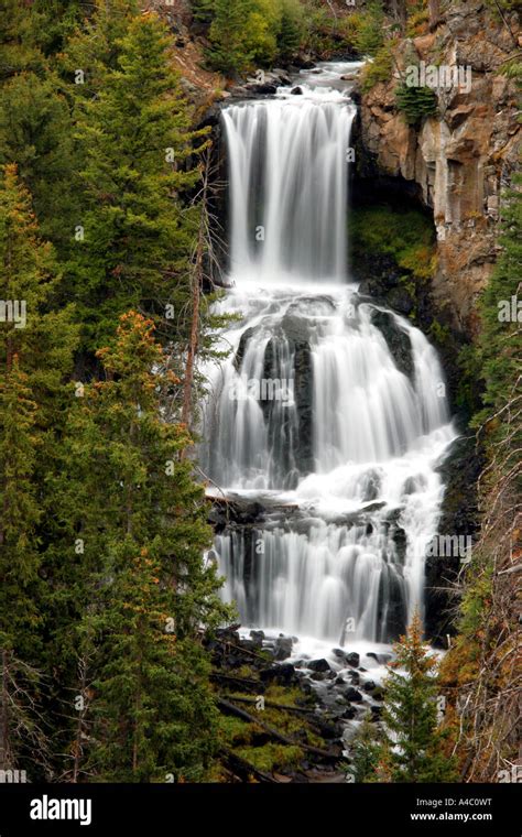 Undine Falls Yellowstone National Park Wyoming Stock Photo Alamy