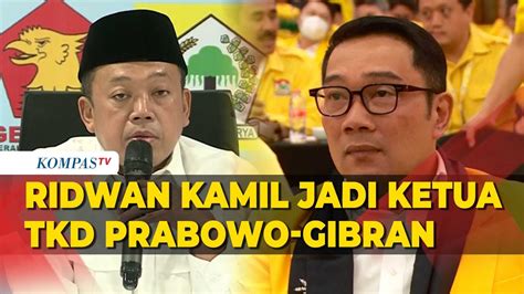 Ridwan Kamil Jadi Ketua Tim Kampanye Daerah Prabowo Gibran Di Wilayah