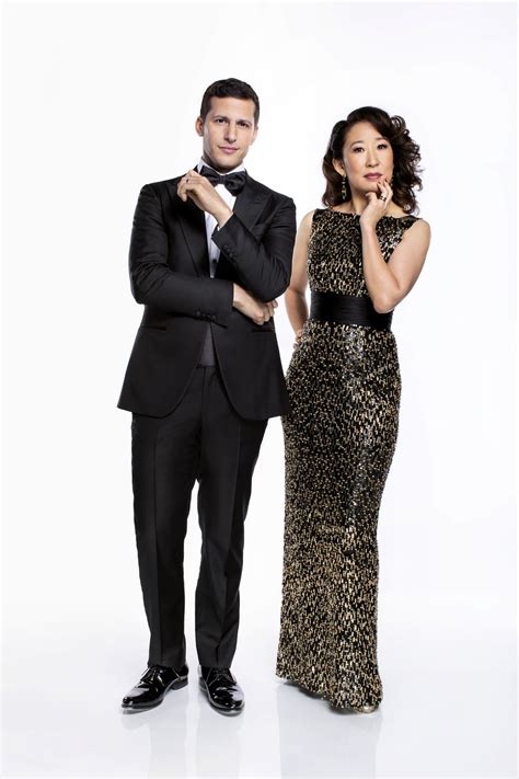 Sandra Oh and Andy Samberg - Golden Globes Awards 2019 Photoshoot • CelebMafia