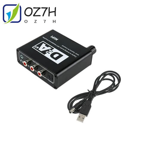 (M D C O)-Hifi DAC Amp Цифро-аналоговый аудио преобразователь RCA 3,5 ...
