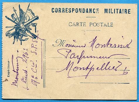 Cpa Correspondance Militaire Carte Postale Guerre Ebay