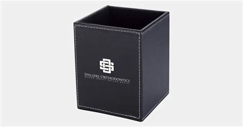 Custom Printed Executive Pen And Pencil Cup With Your Logo
