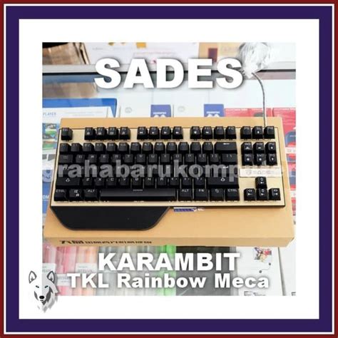 Jual Terlaris Sades Karambit TKL RGB Mechanical Gaming Keyboard