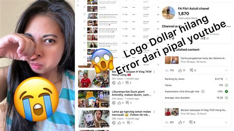 Youtube Ku Bermasalah Logo Dollar Hilang Suruh Jangan Panik Dulu