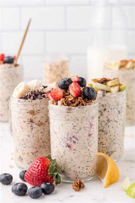 Healthy Overnight Oats With Chia Seeds And Yogurt Ways