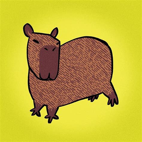 Pin by 如芳 施 on 水豚圖像 | Capybara, Character art, Cool drawings
