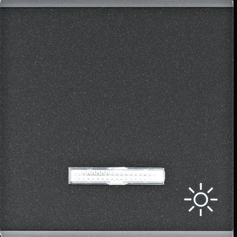 Tecla c/visor símb. luz - preto • WL6123 | Hager