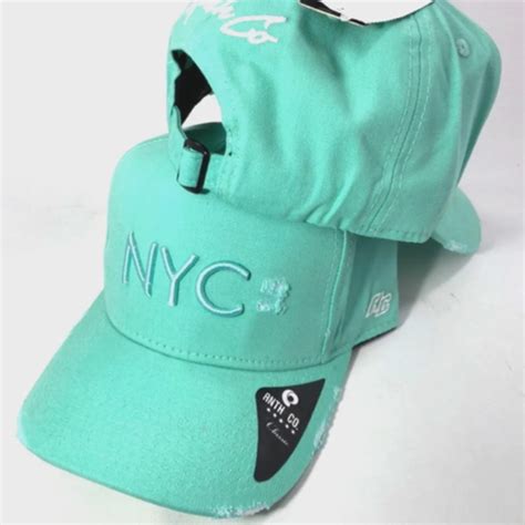 Boné Anth Co Aba Curva Nyc Destroyer Original Verde Agua em Promoção na