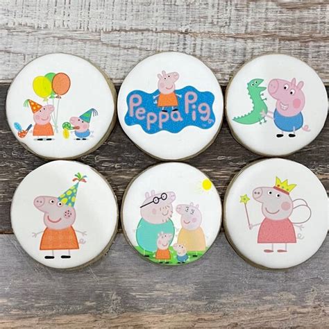 Peppa Pig Cookies - Etsy