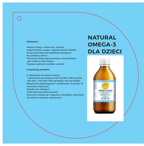 Natural Omega 3 Liquid dla dzieci i dorosłych Puro Omega Opinie i