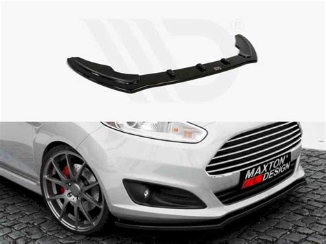 Maxton FRONT SPLITTER FIESTA MK7 STANDARD FACELIFT 2013 2017 Carbon