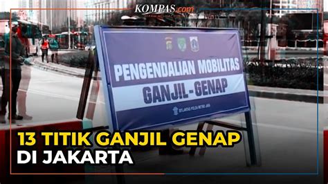 Mulai Oktober Ganjil Genap Dki Jakarta Diperluas Jadi Titik