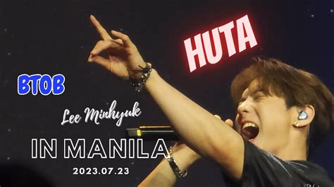 23 07 23 BTOB HUTA LEE MINHYUK IN MANILE BE YOU 3 I M RARE YouTube