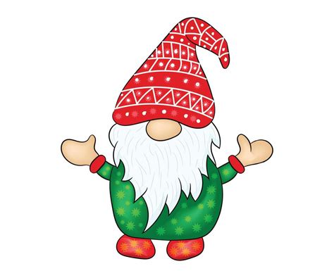 Cute Christmas Gnome Vector Drawing Illustration Design 21082546 Vector