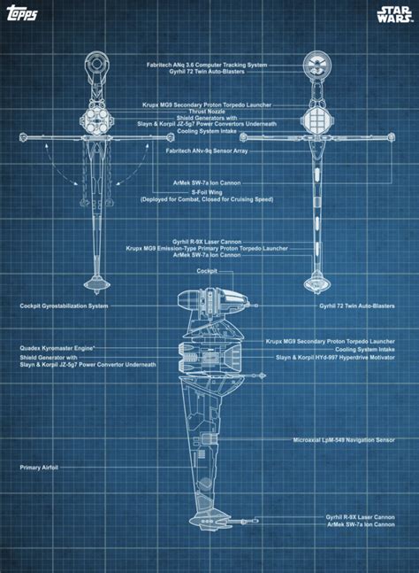 B-wing Fighter - Blueprints | Star Wars: Card Trader Wiki | Fandom