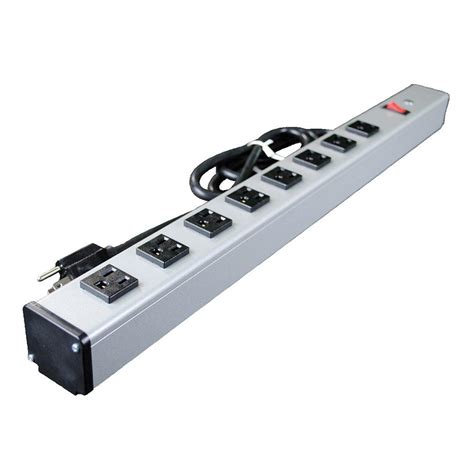 Legrand Wiremold 8 Outlet 15 Amp 2 Ft Long Industrial Power Strip With