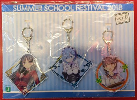 Kadokawa MF Bunko J Summer School Festival 2018 Acrylic Key Holder Set