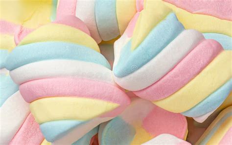 Marshmallow Pattern Background Pastel Colored Marshmallows Sweet