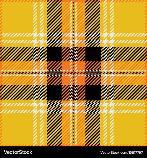 Yellow Tartan Plaid Seamless Pattern Royalty Free Vector