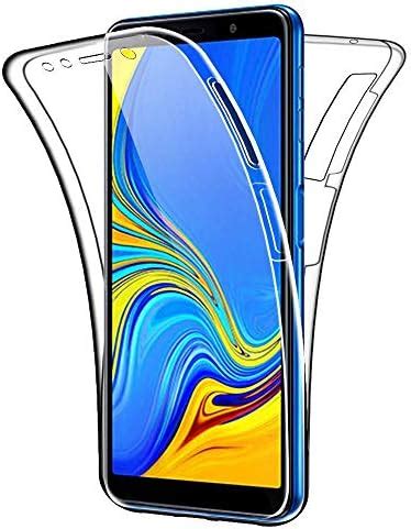 Cophone Coque 360 degrès Transparente en Gel Samsung Galaxy A7 2018