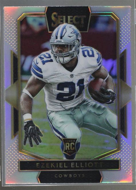 Ezekiel Elliott 2016 Panini Select Field Level Silver Prizm 277 Psa 10