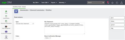 Auto Complete Tasks Of A Closed Opportunity In Sage CRM Sage CRM