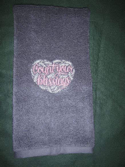 Count Your Blessings Bath Hand Towel