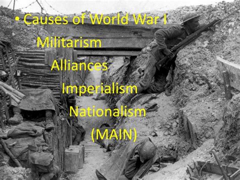 Ppt Causes Of World War I Militarism Alliances Imperialism Nationalism Powerpoint Presentation