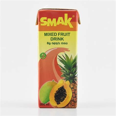 Smak Nectar Mixed Fruit Tetra Pack 200ml Glomark Lk