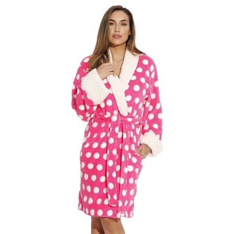 Just Love Just Love Polka Dot Kimono Robe Bath Robes For Women