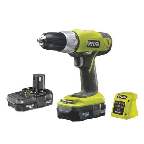 Destockage RYOBI Perceuse Visseuse One Sans Fil R18DDP LL13G 2X18