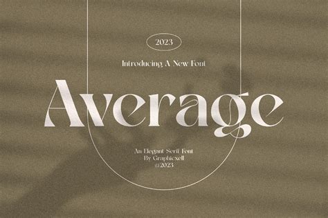 Average Font By Graphicxell · Creative Fabrica