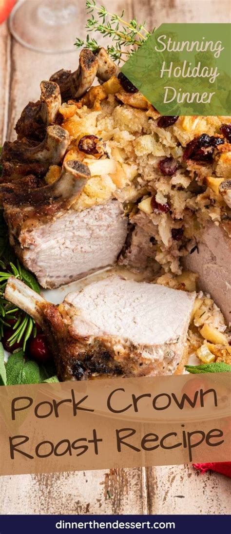 Crown Pork Roast Recipe Dinner Then Dessert