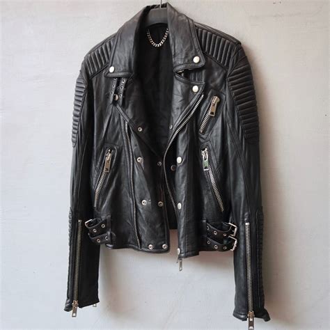 Jaket Kulit Asli Ramones Biker Rider Touring Punk Rock Pl Bekas