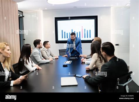 Picture of business meeting in conference room Stock Photo - Alamy