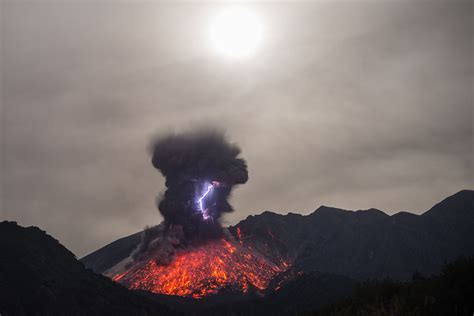 Photos of Lightning Striking Inside of an Erupting Volcano